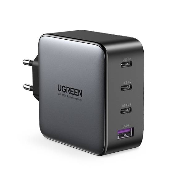 UGREEN CD226, USB QC3.0, 3x USB-C, 100W, PD-Ladegerät (schwarz)