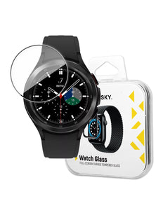 Uhrenglas Hybridglas für Samsung Galaxy Watch 4/5 40 mm schwarz 