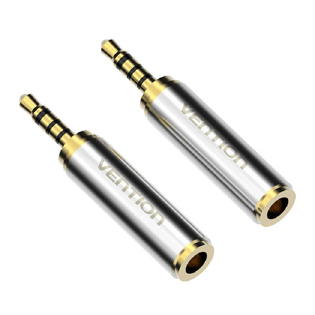Audio-Adapter, Vention VAB-S02, 3,5 mm (Buchse) auf Mini-Klinke 2,5 mm (Stecker), (Gold)