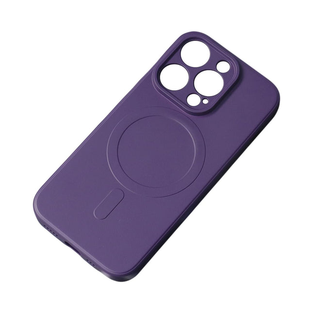 iPhone 14 Silicone case Magsafe purple