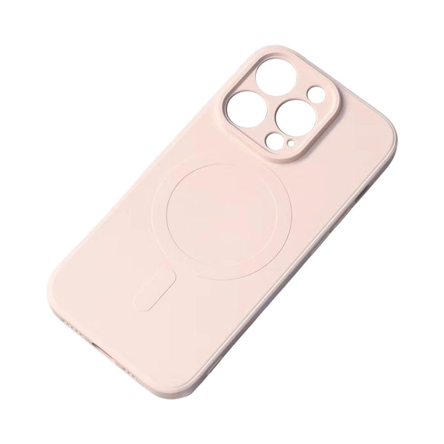 iPhone 14 Pro Max Silikonhülle Magsafe beige