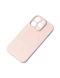 iPhone 14 Plus Siliconenhoesje Magsafe roze