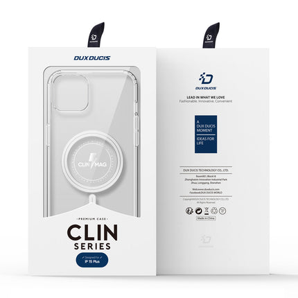 iPhone 15 Plus Hoesje met MagSafe Dux Ducis Clin - Doorzichtig