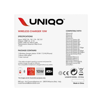 10 Watt Draadloze Oplader - Zwart