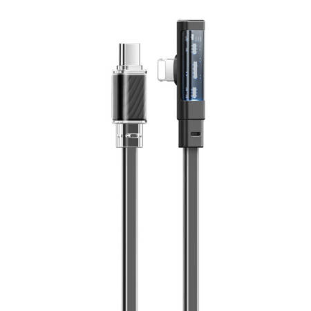 Kabel USB-C naar Lightning Mcdodo CA-3440 90 Graden 1,2m met LED (zwart)