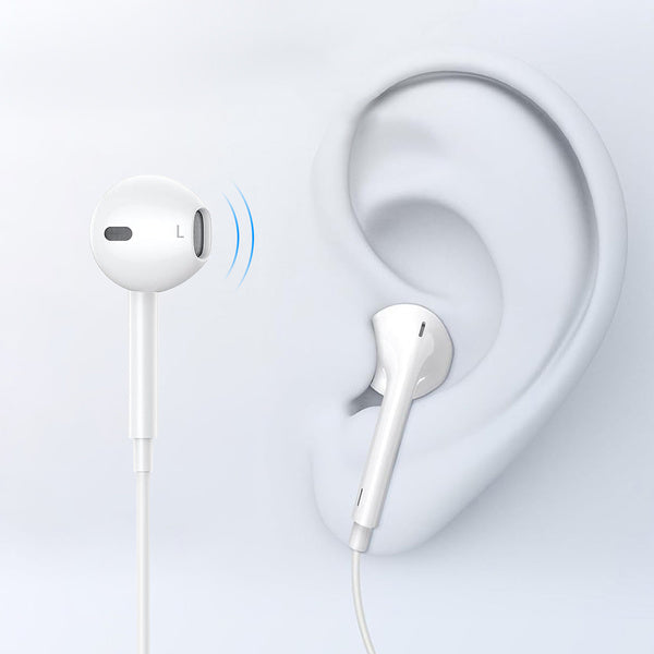 Choetech USB-C In-Ear Hoofdtelefoon 1.2m - Wit