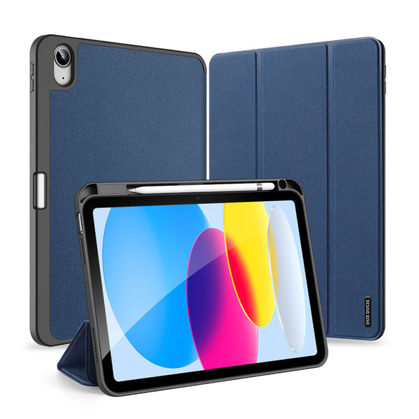 Dux Ducis Domo case iPad 10.9'' 2022 (10e generatie) smart cover stand blauw