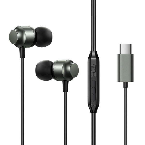 Joyroom JR-EC06 USB-C in-ear hoofdtelefoon - grijs