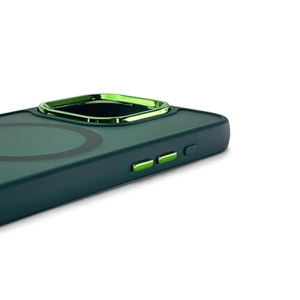 Hoesje voor iPhone 16 Magsafe Glossy Frosted Magnetic Groen