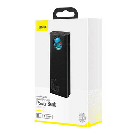 Powerbank Baseus Amblight 30000mAh, 4xUSB, USB-C, 65W (schwarz)