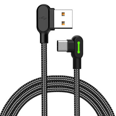 USB naar USB-C kabel Mcdodo CA-5280 LED, 1,8m (zwart)