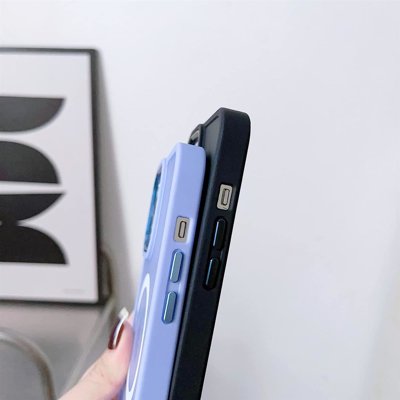 iPhone 14 Pro Hülle Mattes MagSafe Case blau