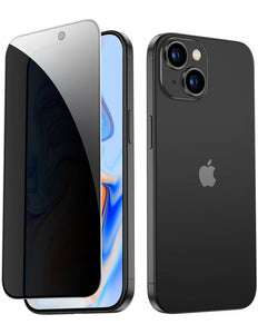 Sichtschutzglas mit Anti-Spionage-Filter für iPhone 15 Plus Sichtschutzglas – Schwarz