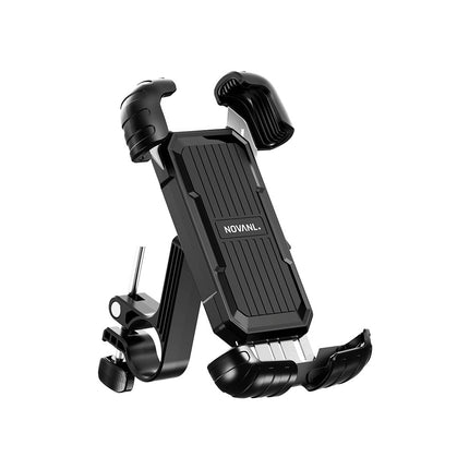 Telefoonhouder voor aan het stuur van een fiets, motor, scooters zwart