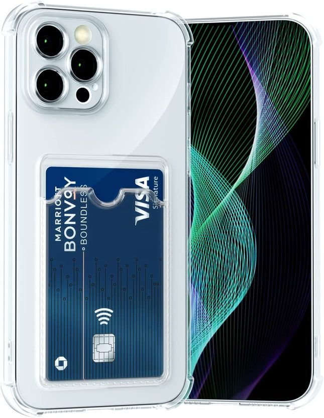 Samsung Galaxy S24 Hülle Flexible transparente Bumper Hülle mit Karten