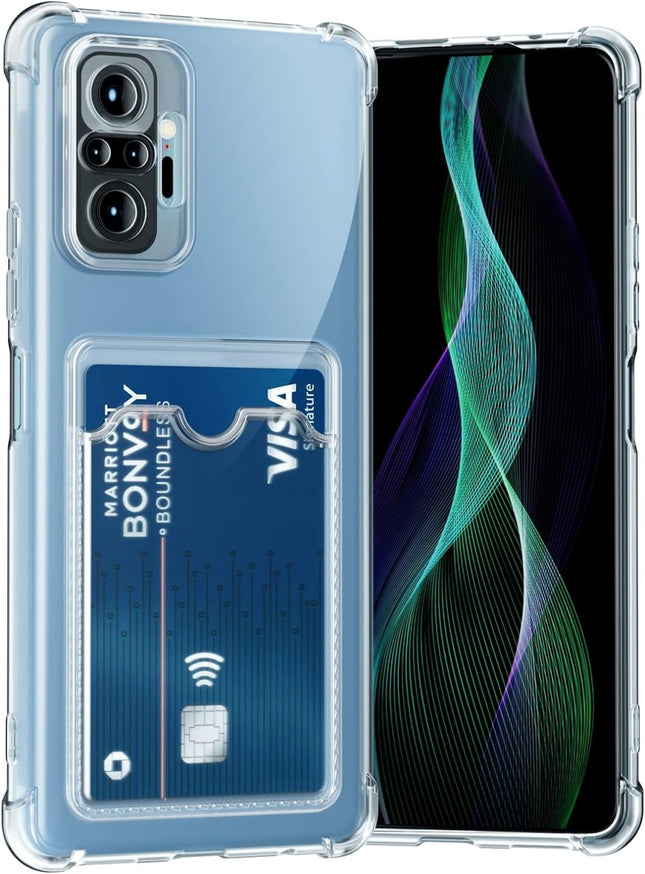 Samsung Galaxy A05s hoesje Silicone Case transparent met ruimte voor pasjes