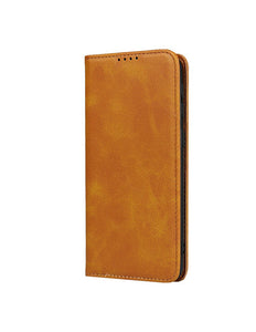 iPhone 16 hoesje boekcase wallet bruin
