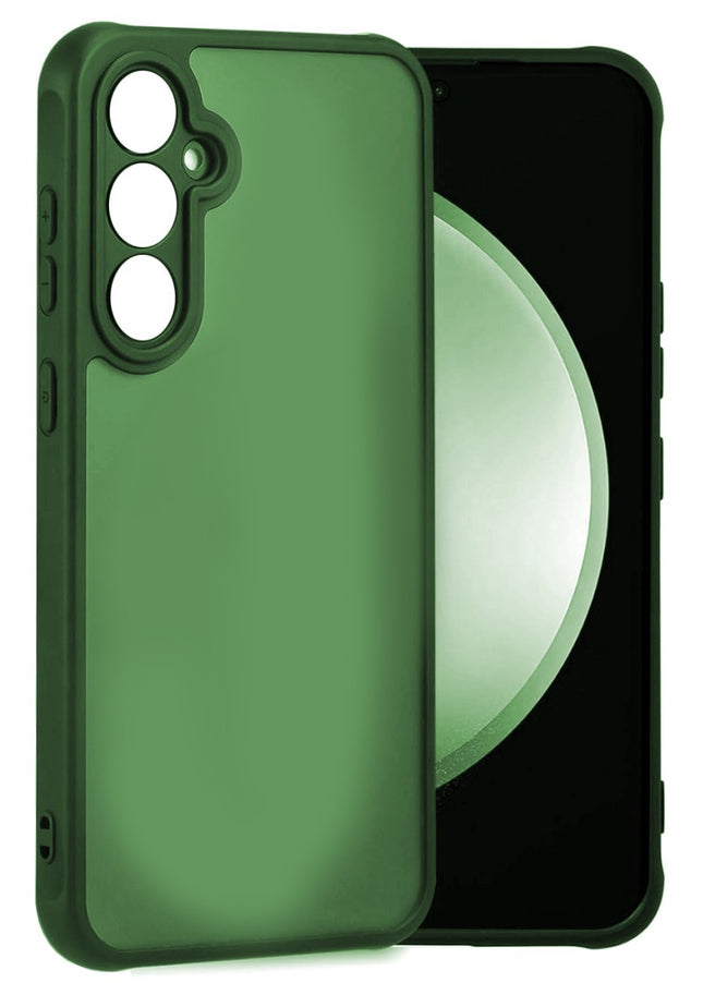 Samsung Galaxy A55 hoesje backcover groen Lens Protection Armor Case