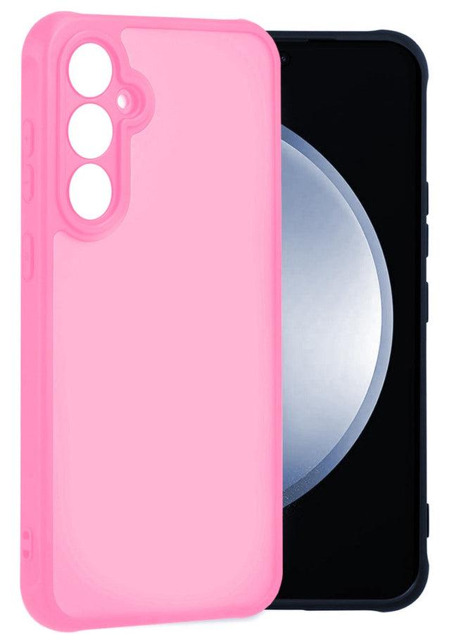 Samsung Galaxy A35 hoesje backcover roze Lens Protection Armor Case