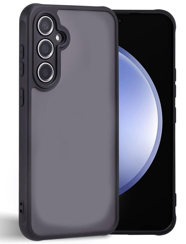Samsung Galaxy A55 hoesje backcover zwart Lens Protection Armor Case