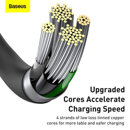 Baseus Lightning Superior Series-Kabel, Schnellladung, Daten 2,4 A, 1 m Schwarz (CALYS-A01)