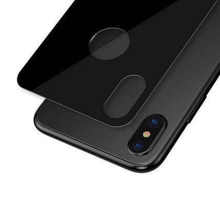Baseus iPhone Xs Max 0.3mm Full Coverage Curved T-Glass Back Protector Black (SGAPIPH65-BM01)