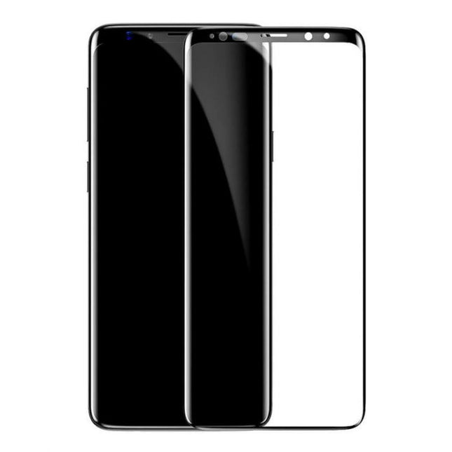Baseus Samsung S9 0,3 mm All-screen Arc-surface T-Glass Zwart (SGSAS9-TM01)