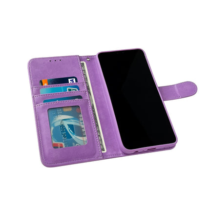 iPhone 16 hoesje boekcase mapje wallet cover lila