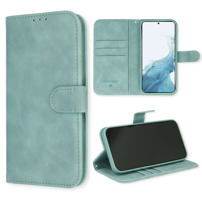Samsung Galaxy A55 hoesje bookcase mapje wallet licht blauw