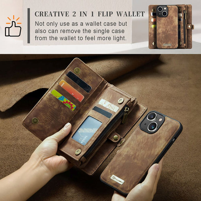 iPhone 13 Pro case Multiple Pockets Magnetic 2-in-1 Wallet case