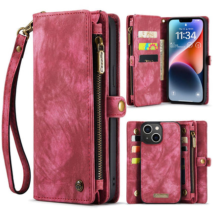 iPhone 14 Plus Hoesje Uitneembare 2in1 Bookcase Portemonnee Red