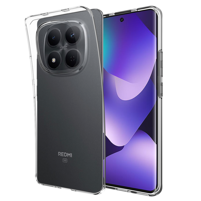 Just in Case FlexLite hoesje - Xiaomi Redmi Note 15 (4G/5G) - Zachte TPU achterkant - Transparant