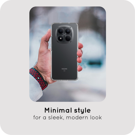 Just in Case FlexLite hoesje - Xiaomi Redmi Note 15 (4G/5G) - Zachte TPU achterkant - Transparant