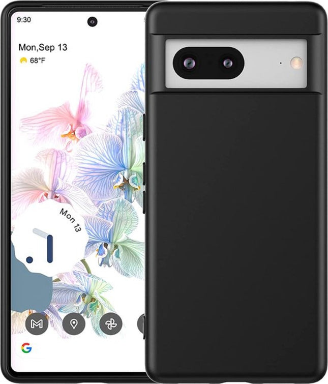 Google Pixel 8a hoesje backcover zwart silicone case