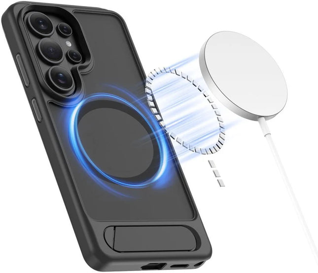 MagSafe hoesje voor Samsung Galaxy S26 Ultra S948, Tech-Protect, Magrack, Mat Zwart