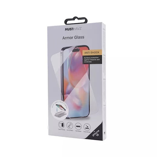 Musthavz Armor Glass voor iPhone 16 / iPhone 15 Screenprotector Full Glue Tempered Glass