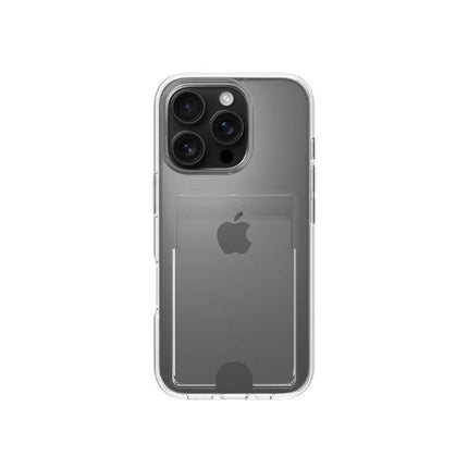 iPhone 16 Pro Max hoesje backcover met pasjeshouder transparant
