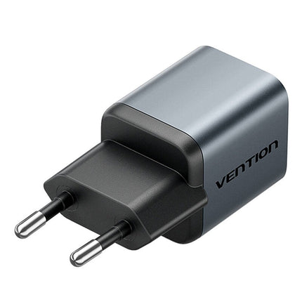 GaN Vention USB-C 20W oplader + USB-CL 1m kabel (grijs)