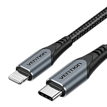GaN Vention USB-C 20W oplader + USB-CL 1m kabel (grijs)