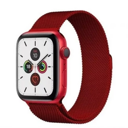 Magnetische band voor Apple Watch Series 6 / 5 / 4 / 3 / 2 / SE (40 mm / 38 mm) – Rood magnetische polsband of armband. (Copy)