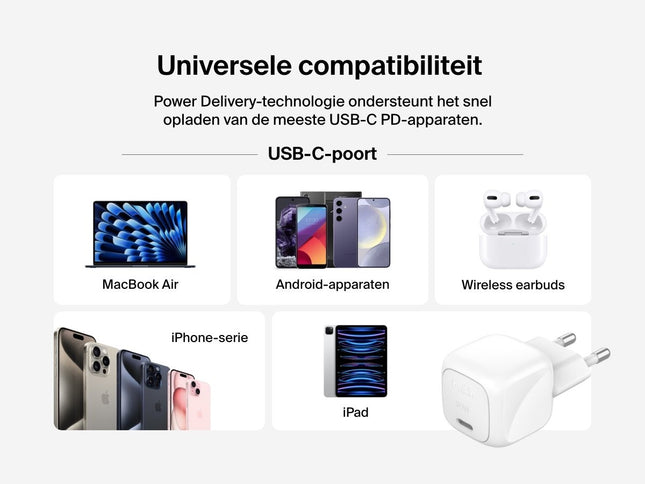 Belkin USB-C Wandlader 30W - Universeel