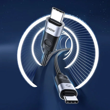 Orico 240W USB-C naar USB-C oplaadkabel, 1 m (zwart)