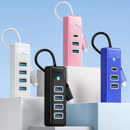 Orico HUB USB-C naar 4x USB 3.0 5Gbps 0,15m Zwart