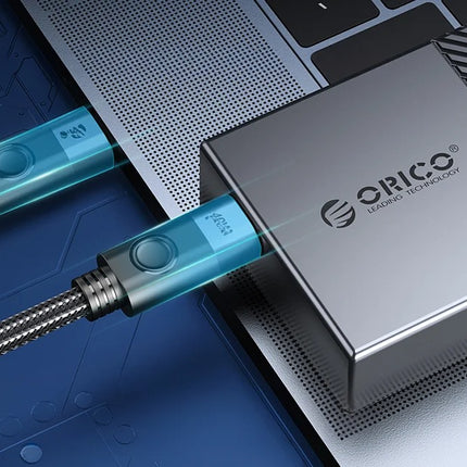 Orico 240W USB-C naar USB-C oplaadkabel, 1 m (zwart)