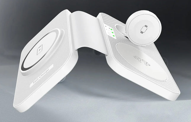 Choetech T616-F 3-in-1 inductieve lader (wit)