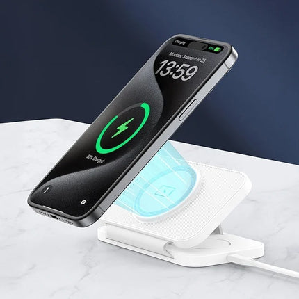 Choetech T616-F 3-in-1 inductieve lader (wit)