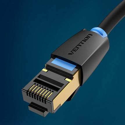 Netwerkkabel CAT8 SFTP Vention IKABF RJ45 Ethernet 40Gbps 1m Zwart