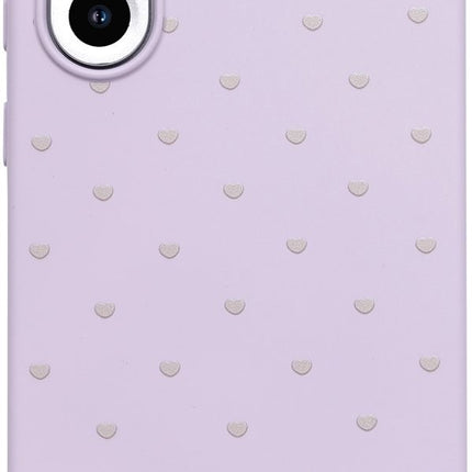 Samsung A17 4G/5G Hoesje Hart Patroon Silicone Case Lila