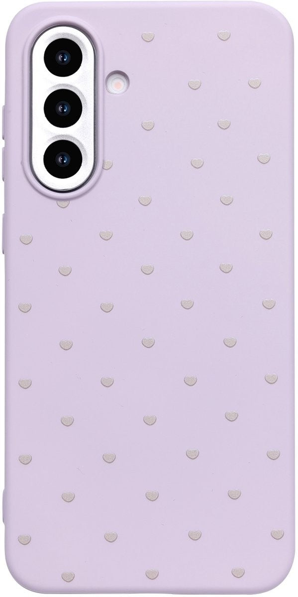 Samsung A17 4G/5G Hoesje Hart Patroon Silicone Case Lila