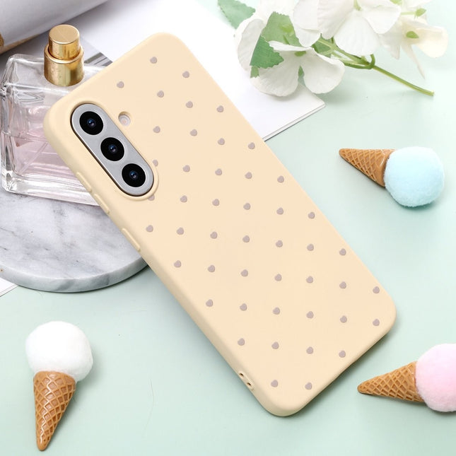 Samsung Galaxy A56 Hoesje Hart Patroon Beige